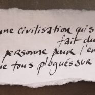 Le bruit de l’effondrement