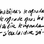 Habiter le monde